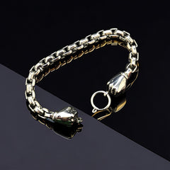 Titanium Steel Vintage Fist Bracelet Men Ornament