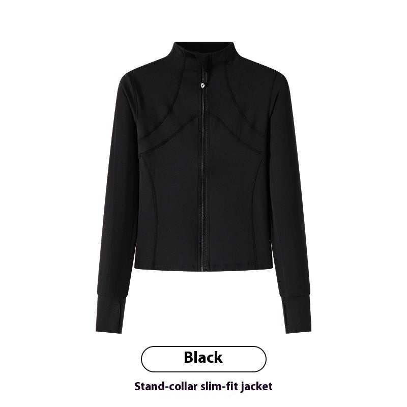 Sports Coat Workout Clothes Women's Long-sleeved Top Running