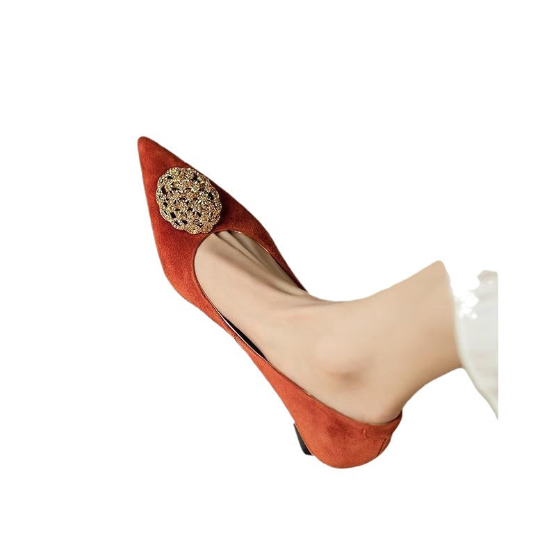New French Style Women's Stiletto Pointed-toe Shoes