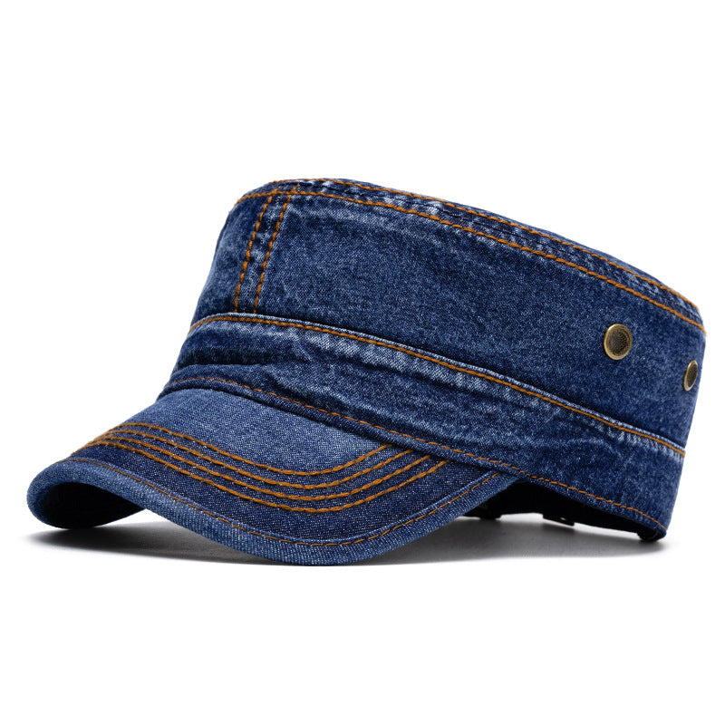 Flat-top Cap Men's Big Head Circumference Fashion Peaked Cap