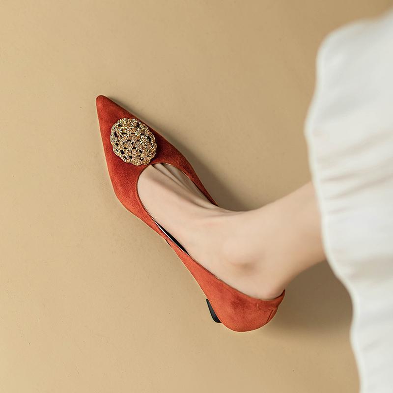 New French Style Women's Stiletto Pointed-toe Shoes