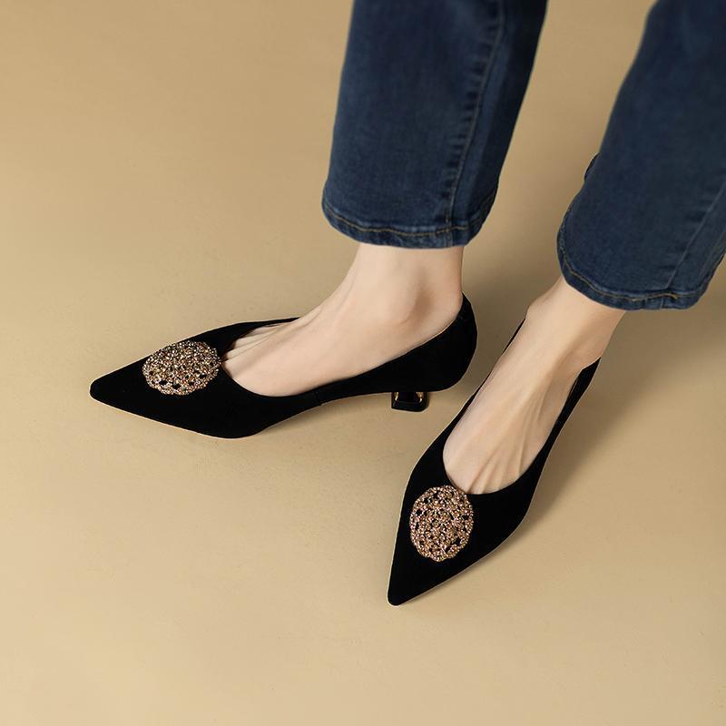 New French Style Women's Stiletto Pointed-toe Shoes
