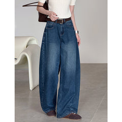 Women's Loose Casual High Waisted Wide Leg Jeans