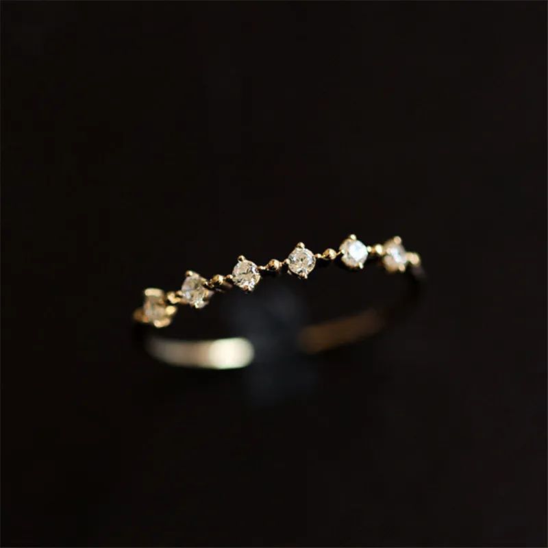 Silver Plating 14K Gold Fashion Simple Ring