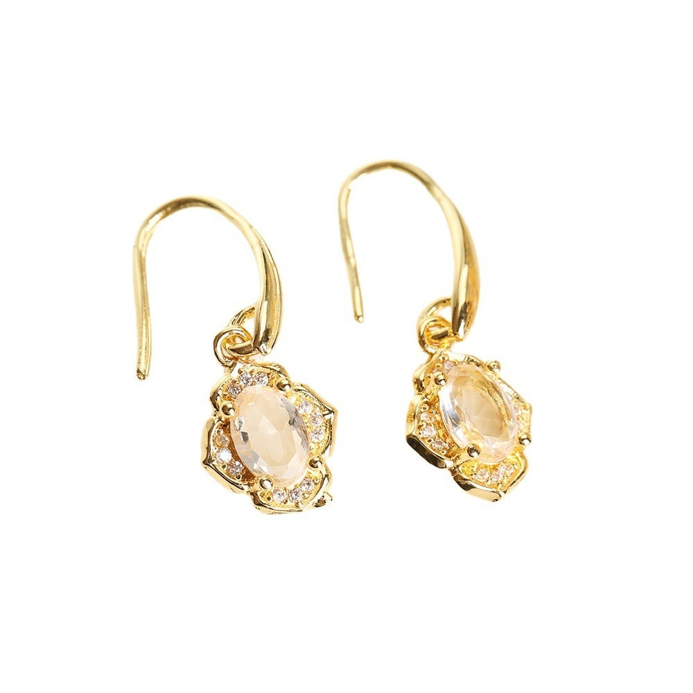 Micro-inlaid Crystal Zircon Inlaid Three-piece Set