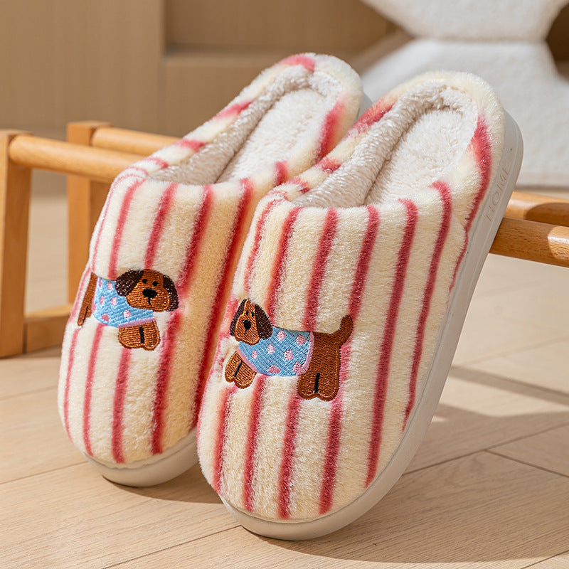 Women's Wear-resistant Soft Bottom Warm Keeping Cotton Slippers