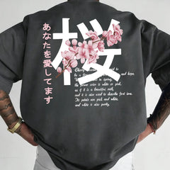 Men's Short-sleeved T-shirt Cotton Fabric Loose Design