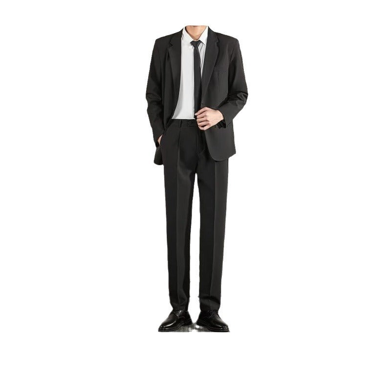 Korean Texture Slim Fit Trendy Grace Business Coat High-end Straight Trousers Suit