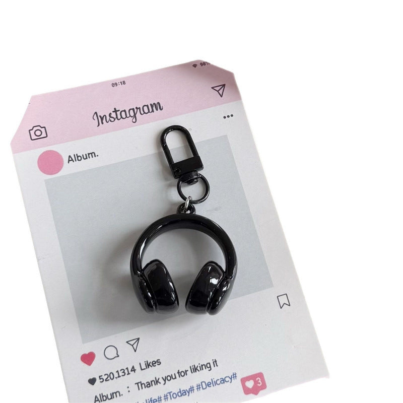 Personalized Small Earphone Pendant Mobile Phone Charm Keychain