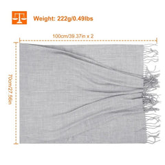 Mens Womens Oversize Cashmere Wool Shawl Wraps Blanket Winter