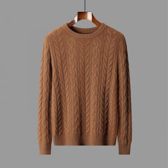 New Men's Round Neck Loose Sweater