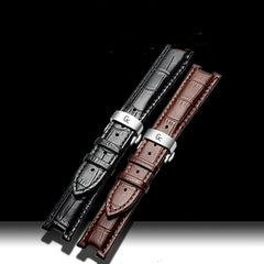 Simple Home Butterfly Clasp Cowhide Watch Strap