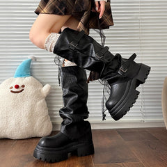 Women's Thick Bottom Increased By Knight Boots