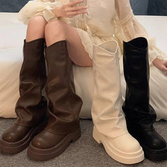 Women's Autumn New British Dress Autumn And Winter Boots Platform