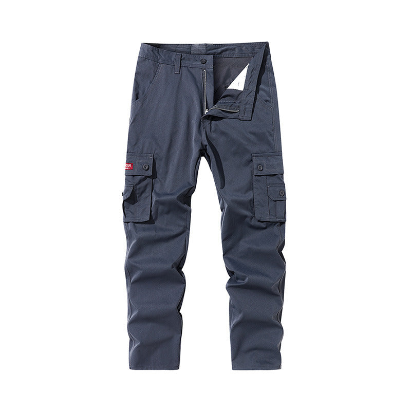 Outer Wear Fashion Straight Multi-pocket Cargo Pants