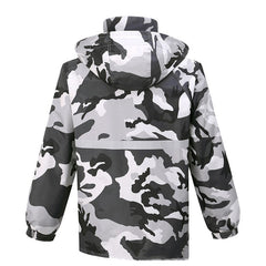 Gray Camouflage Raincoat Rain Pants Suit Men